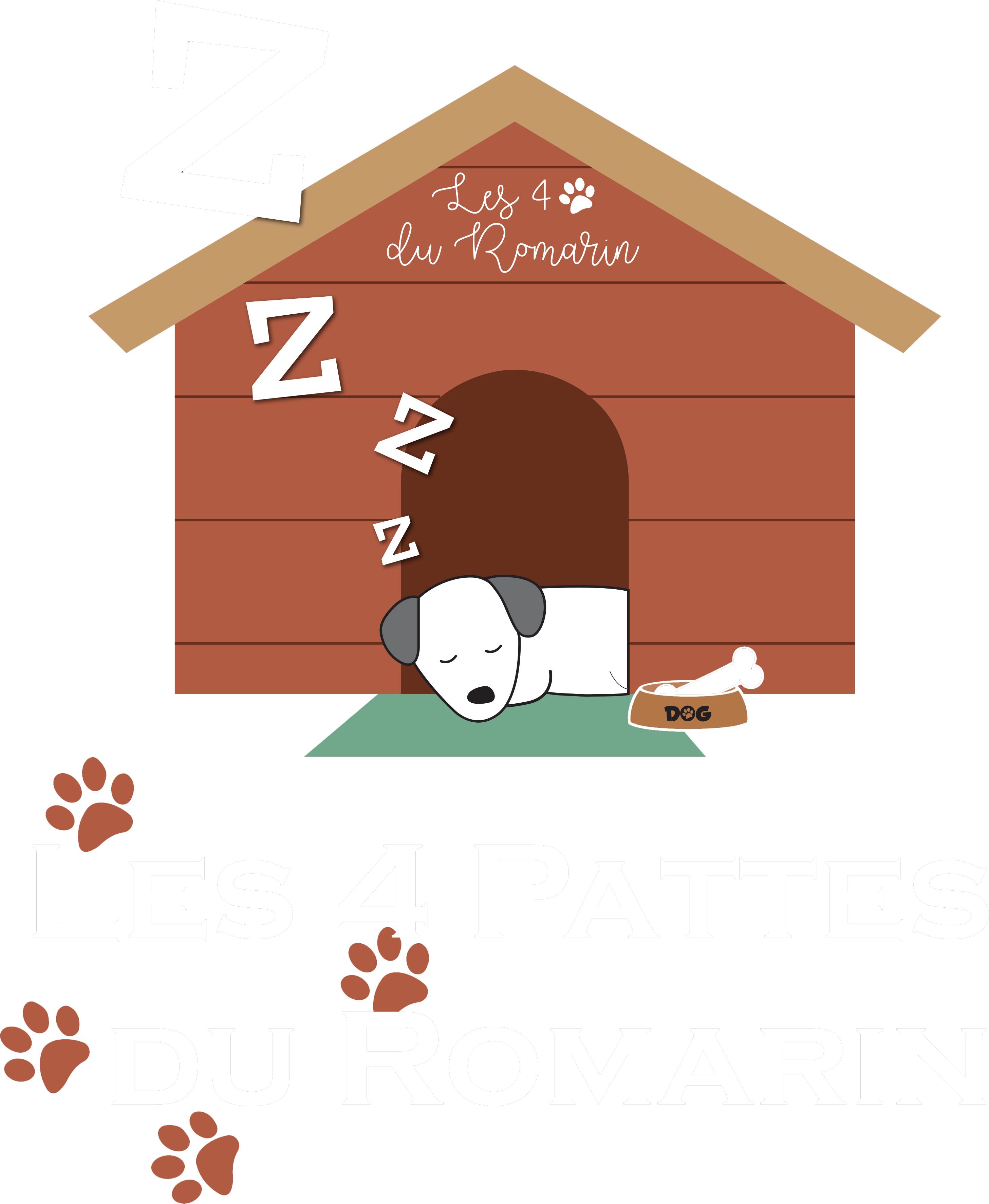 Logo Les 4 Pattes du Romarin